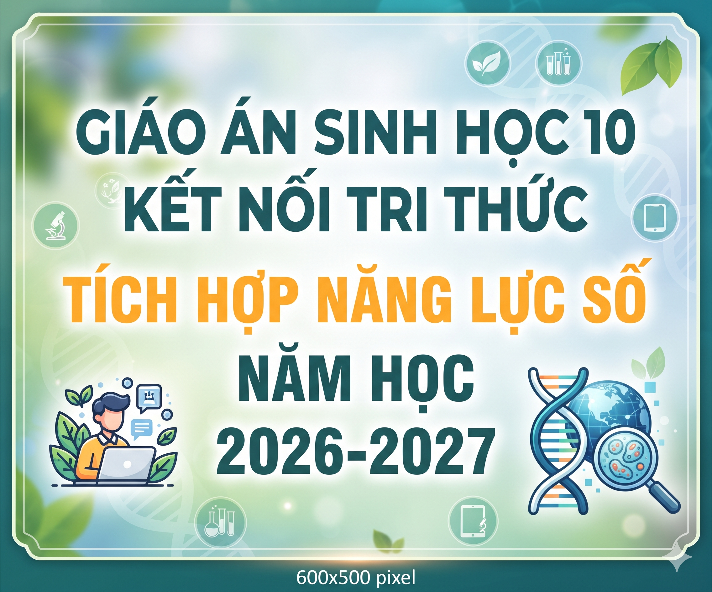 Giáo án sinh học 10 kết nối tri thức TÍCH HỢP NĂNG LỰC SỐ NĂM 2026-2027